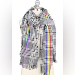 PRIDE Rainbow woven Scarf / shawl